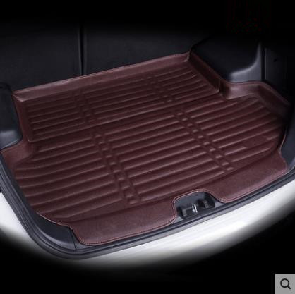 For Volkswagen VW Golf 7 / GTI R Mk7 Hatchback Hatch Trunk Liner Boot Cargo Mat Tray Floor Carpet: Coffee