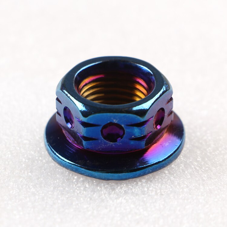 304 stainless steel Blue plated nut color nut fine tooth screw cap locomotive motorcycle electric car