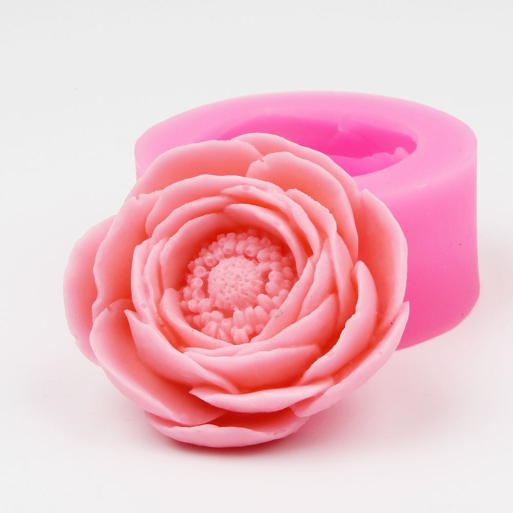 Bloemen Siliconen Mal Zeep Maken Resin Mold Mal Voor Bakvorm Voor Kaarsen: flower B