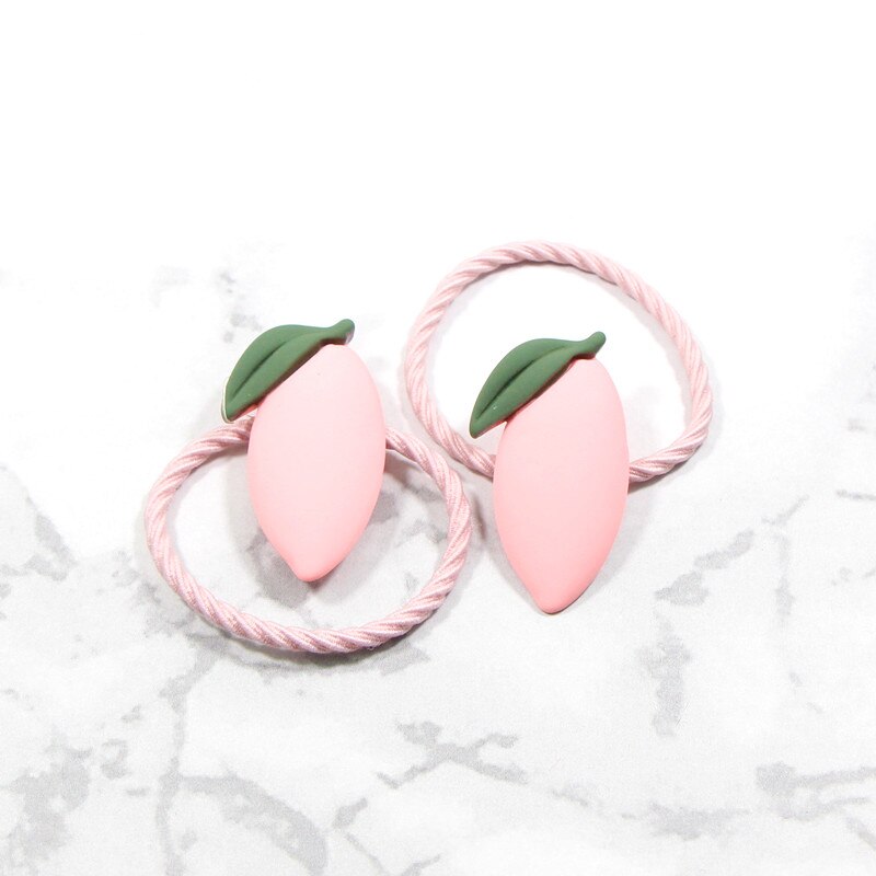 2/10 stuks/set kinderen cartoon beer bloem elastische haarbanden meisjes schattige rubberen banden scrunche kinderen haaraccessoires hoofdtooi: Abol 15