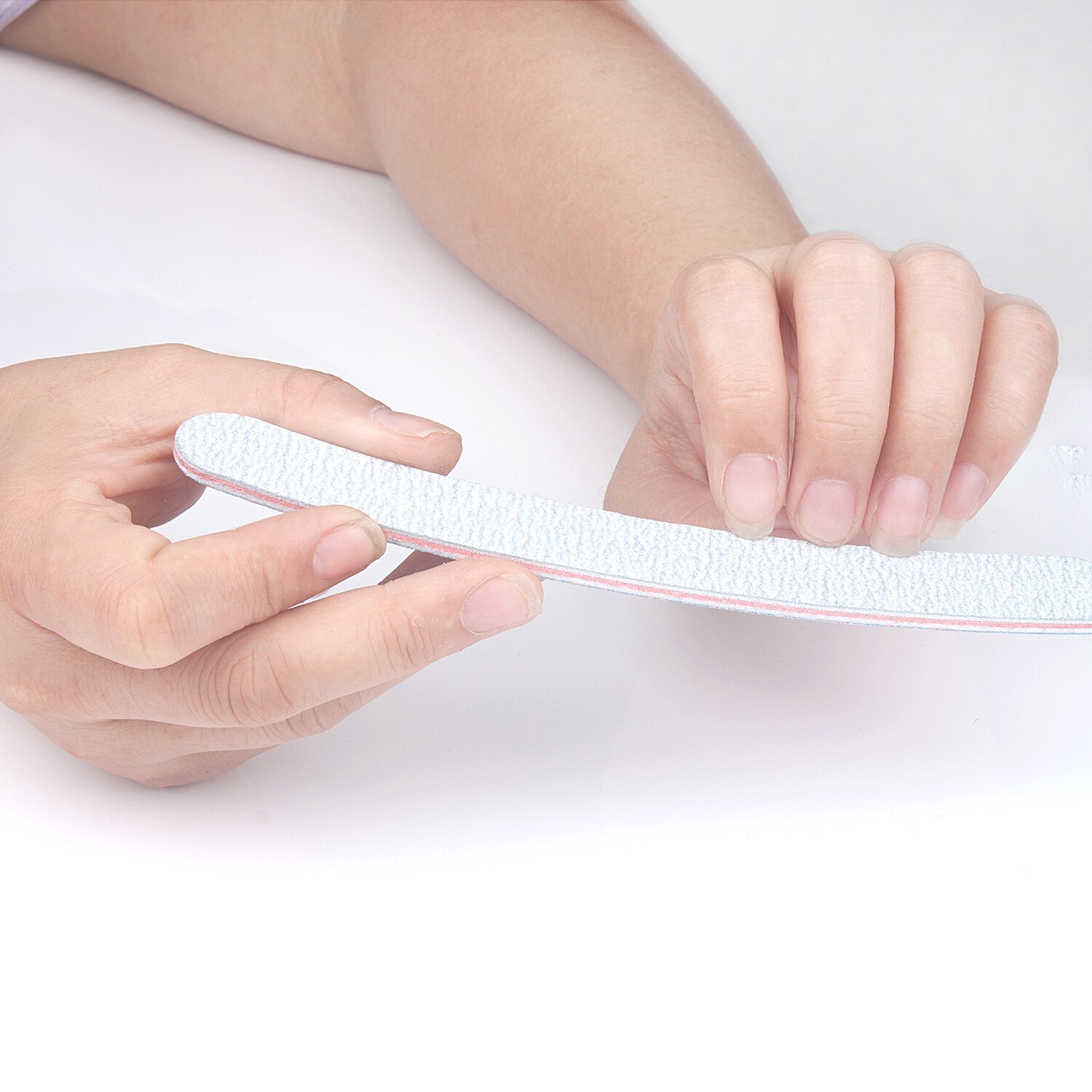 5 limas multiforma lima de uñas Lima bloque de tope de lijado de doble cara, lima de uñas gris para herramientas de manicura de pulido de gel UV