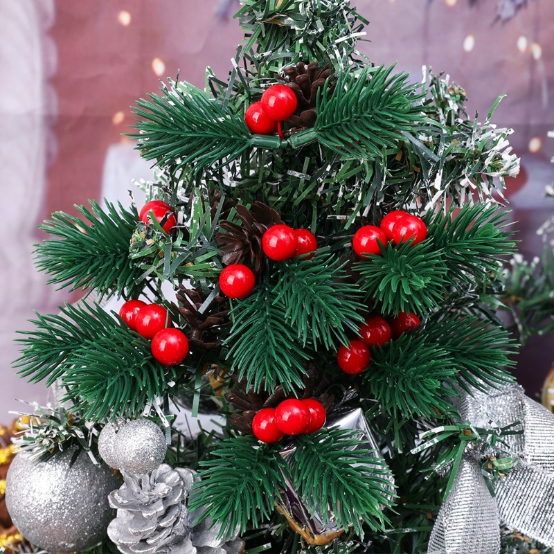 Artificial Pine Needle Berry Branch Pinecone Christmas Ornament DIY Xmas Tree Wreath Decorations Year Party Decors Supplies