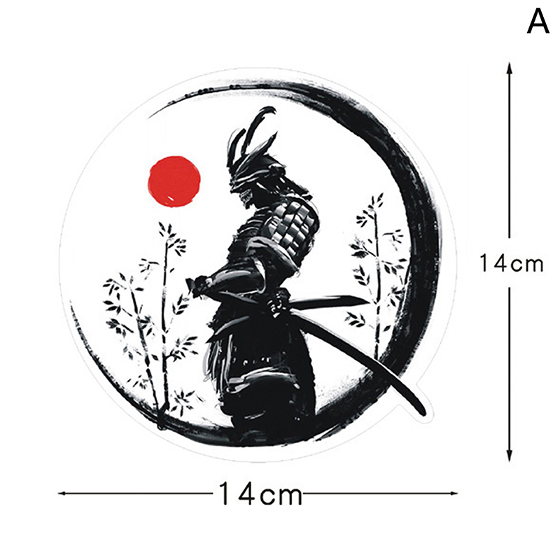 Autocollant Graffiti Samurai Kokor pour Décoration de Voiture, Accessoire de Protection Solaire pour Fenêtre de Camping-Car, 13cm: Black
