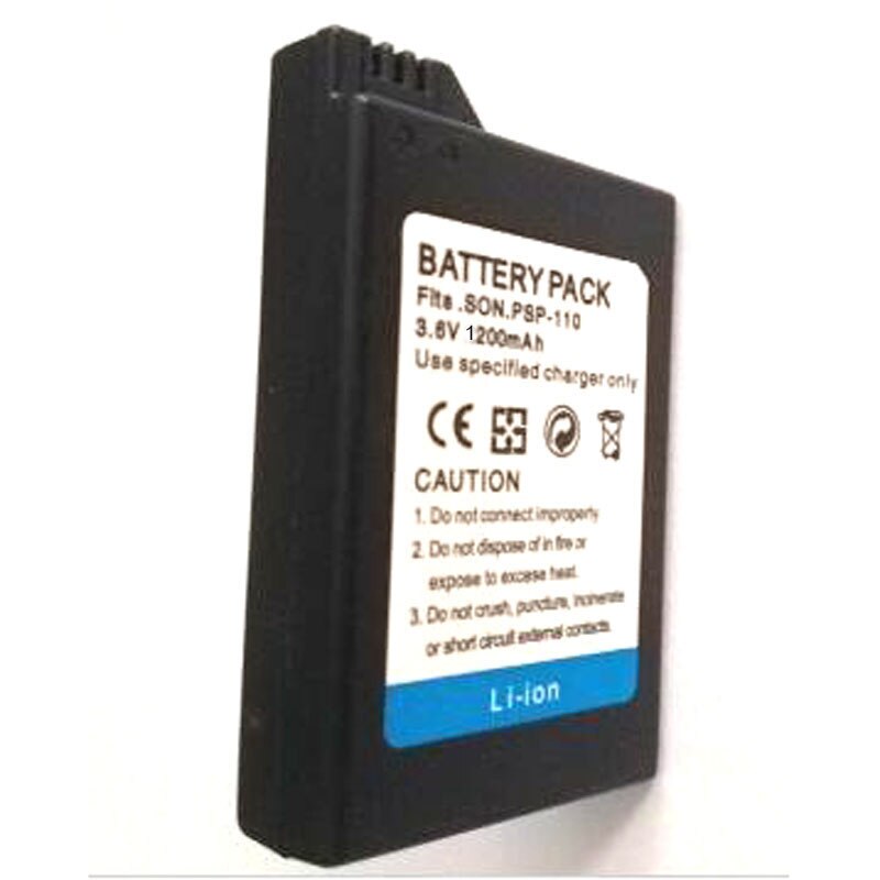 3,6 V 1200mAh PSP-110 PSP-S110 PSP110 Li-Ion Akku + AC Ladegerät für Sony PSP1000 PSP-1000 1001 1002 1003 1004 1005 1006