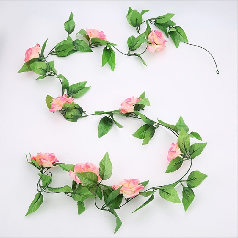 Artificial Plants All for Wedding Roses Flower Vine Christmas Bathroom Decorative Flowers Wall Home Decor Household Products: 6