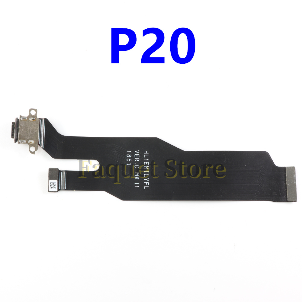 Mikrofon platine USB-Ladestation Flach kabel für Huawei P20 / P20 Pro Typ C Lade-Flex kabel: Gold