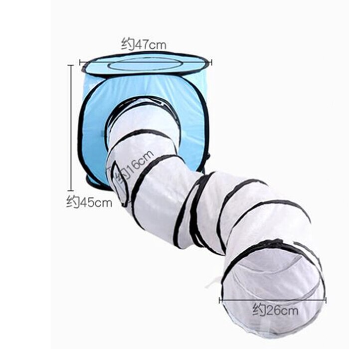 Túnel de gato de 3 agujeros, Gato S, broca de forma cilíndrica, carpa interactiva de entrenamiento para gatos, juguetes para mascotas para interior y exterior, túnel plegable para gatos