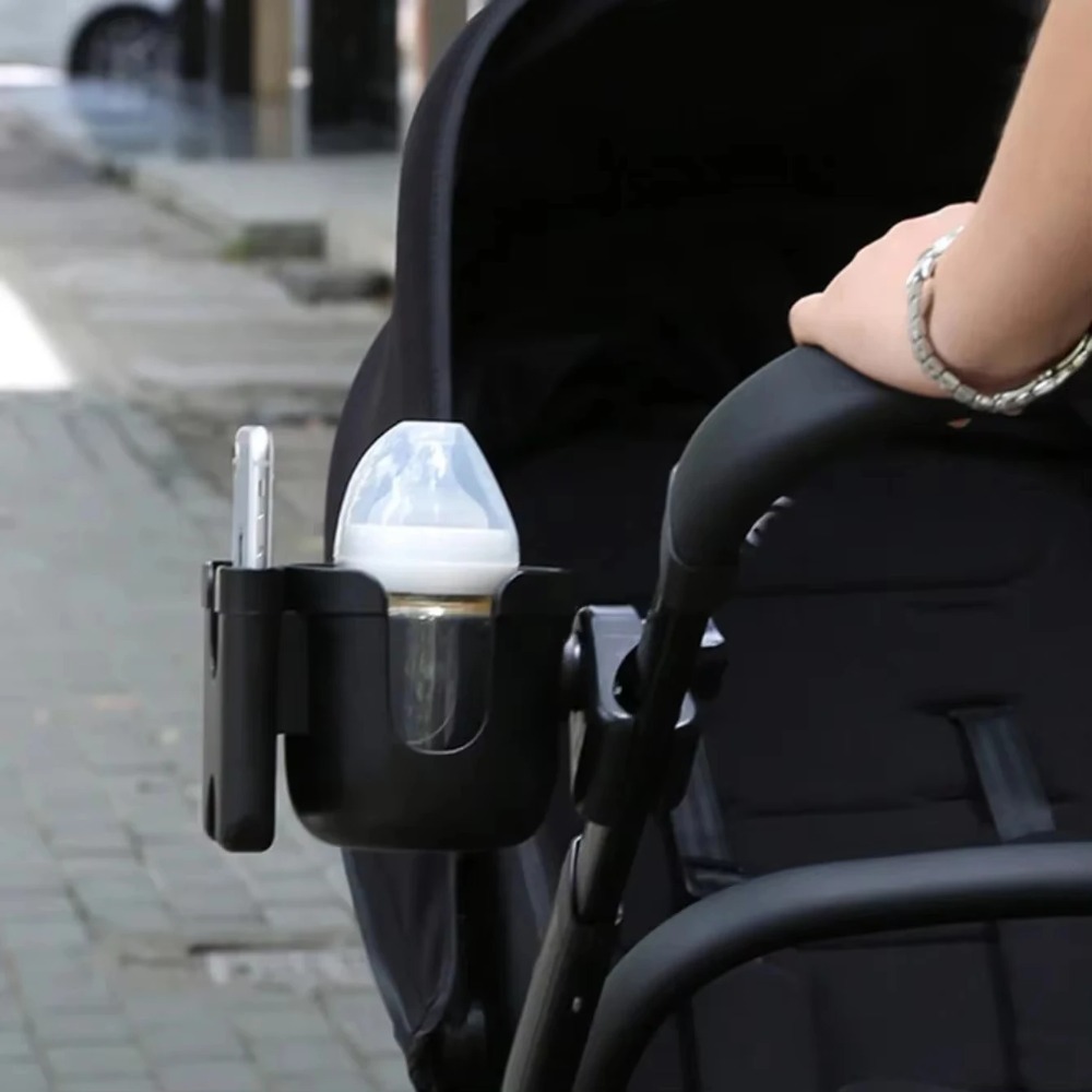 Pram Cup Holders Children's Stroller Bottle Holders Pram Bottle Holders Anti-Slip Pram Accessories Mobile Phone Holders