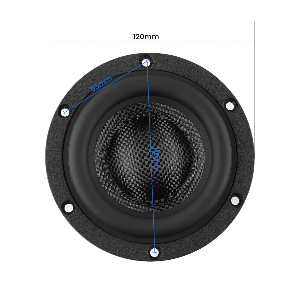 AIYIMA 1Pcs 4 Inch Subwoofer Speaker 4 8 Ohm 80W HiFi Speaker Audio Fiberglass Basin Low Frequency Home Theater Loudspeaker