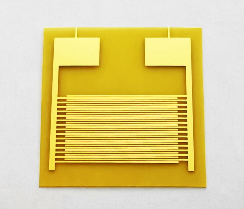 Matriz de capacitancia de electrodo Interdigital Flexible, Sensor de humedad biológico de Gas, Chip PI, desgaste inteligente