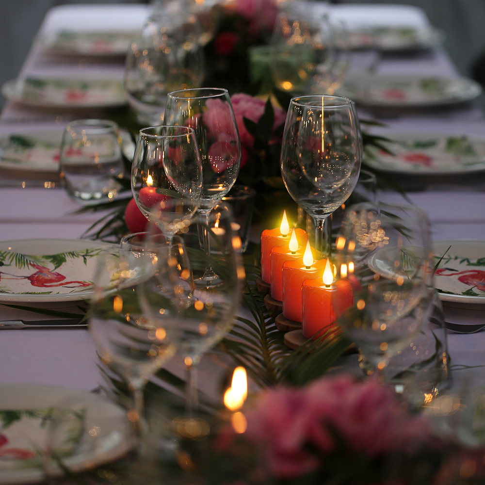Candele LED ricaricabili FPOO con timer remoto, candela votiva impermeabile, decorazione domestica, San Valentino, luce da tè, 6 pezzi
