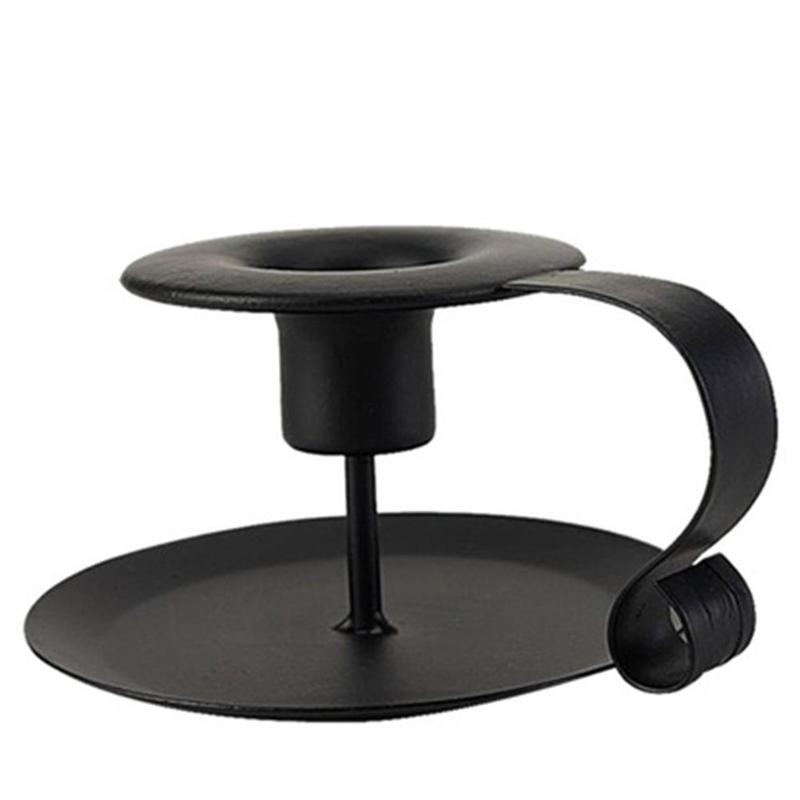 Wrought Iron Retro Taper Candle Holders Candlestick Stand Home Decor Candlelight Dinner Kitchen Candelabrum Decoration Holder: Candlestick