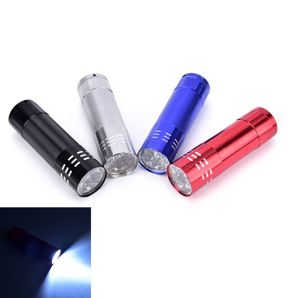 1Pc Snelle Droge Genezen Nail Art Droger Gereedschap Gel Nail Dryer Uv Lamp Draagbare 9 Led Zaklamp Voor Nail gel