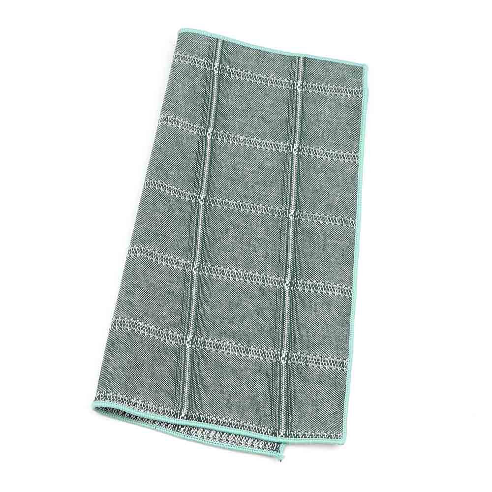 Bomuld stribet plaid brun grå grøn herre lommetørklæde lomme firkantet klassisk hankie jakkesæt tilbehør afslappet vintage: 4