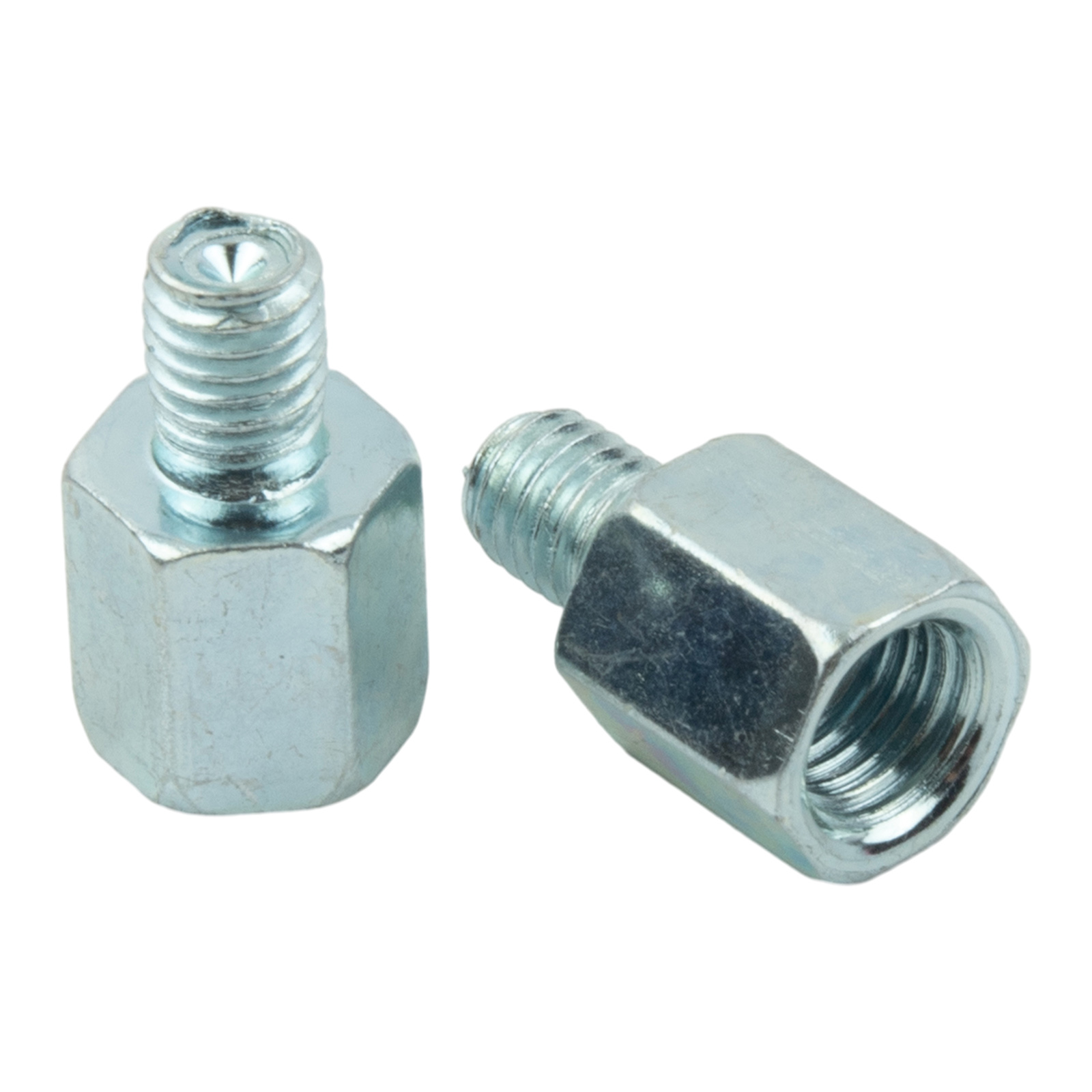 2 Stuks Spiegel Adapters 10Mm Tot 8Mm Motorfiets Scooter 10Mm Vrouwelijke Met De Klok Mee Tot 8Mm Mannelijke Spiegel Adapters