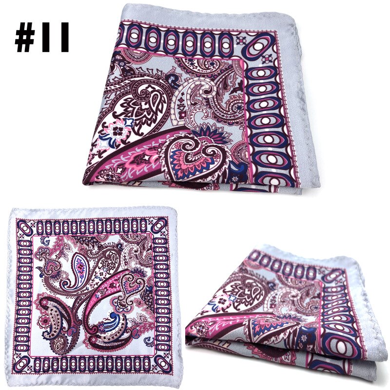 Garnitur męski kieszonkowy ręcznik w klatce piersiowej 54x54CM chusteczka jednokolorowy mały kwadratowy chusteczka Retro brytyjska sukienka z kieszenią kwadratowy ręcznik: 11