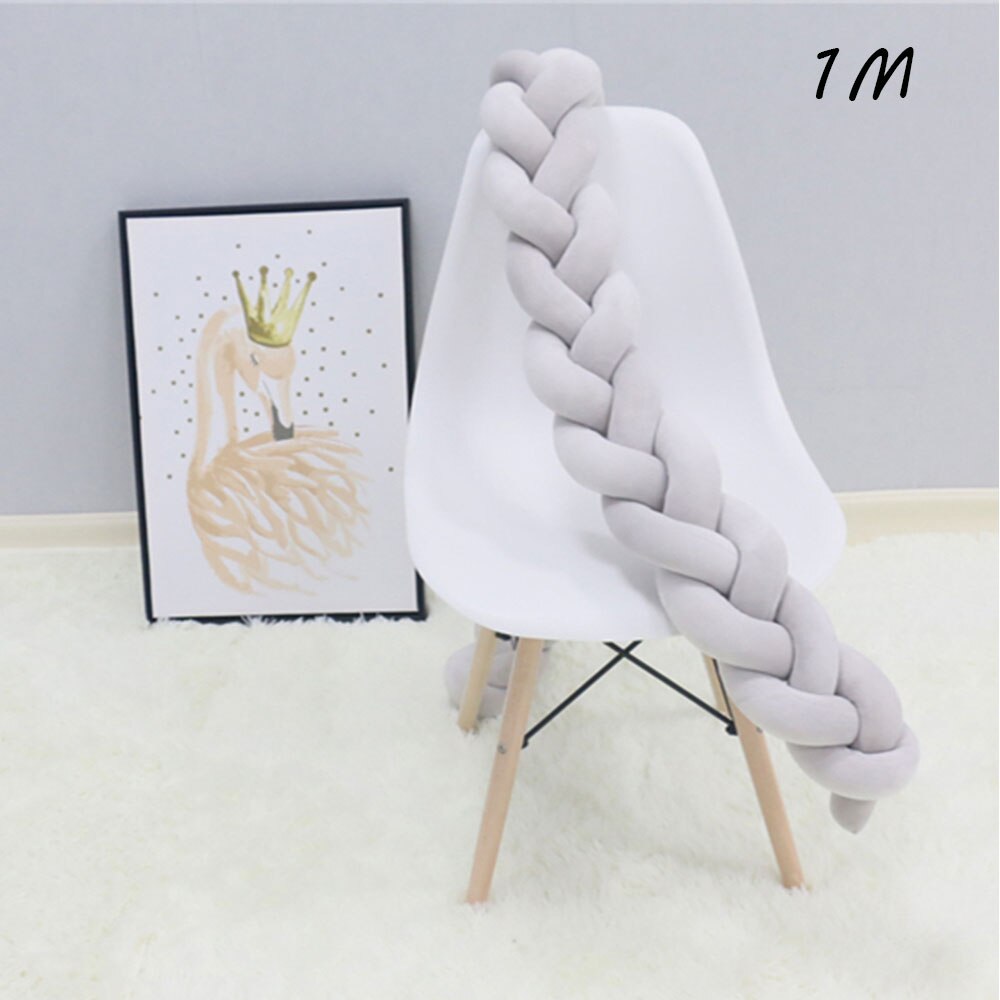 Parachoques para cama de bebé recién nacido, parachoques para bebé infantil en cuna, almohada de cocodrilo de dibujos animados, valla para la cama del bebé, decoración de habitaciones de chicos para niña: 1M-08