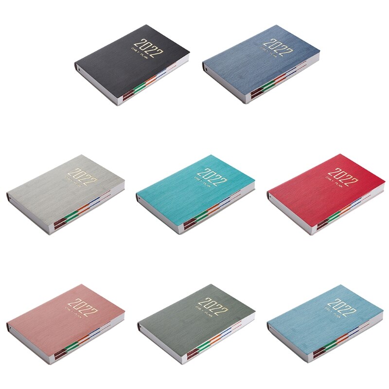 Planner Schedule Soft Faux Leather Cover Weekly Monthly Life Planner with Time Slots Appointment Book A5 Size 200 Sheets D5QC