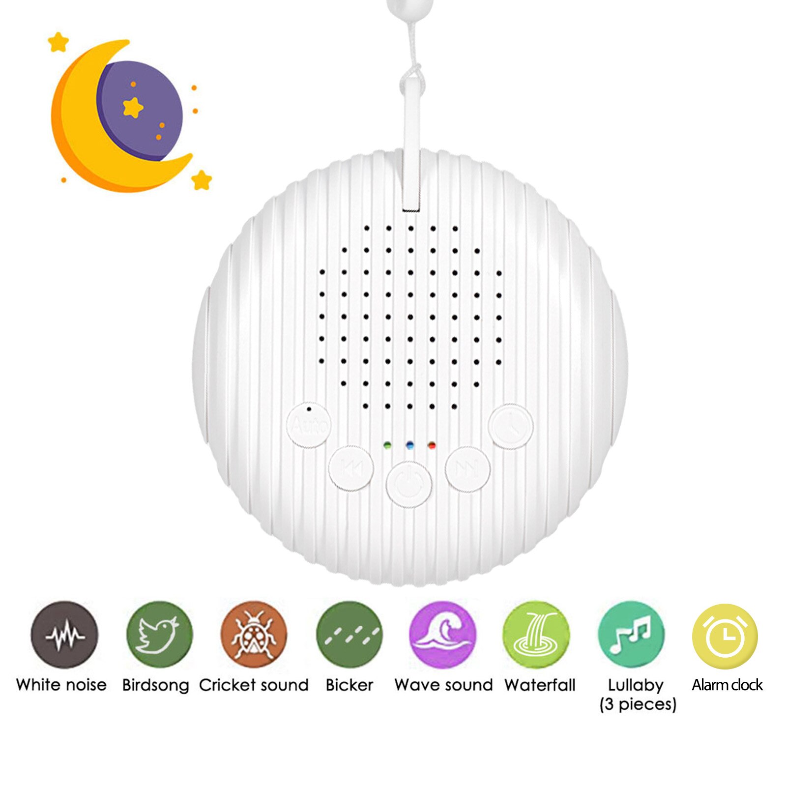 Witte Ruis Machine Sleep Sound Machine Voor Slapen & Ontspanning Voor Baby Volwassen Kantoor Reizen Ingebouwde Usb Oplaadbare Timer