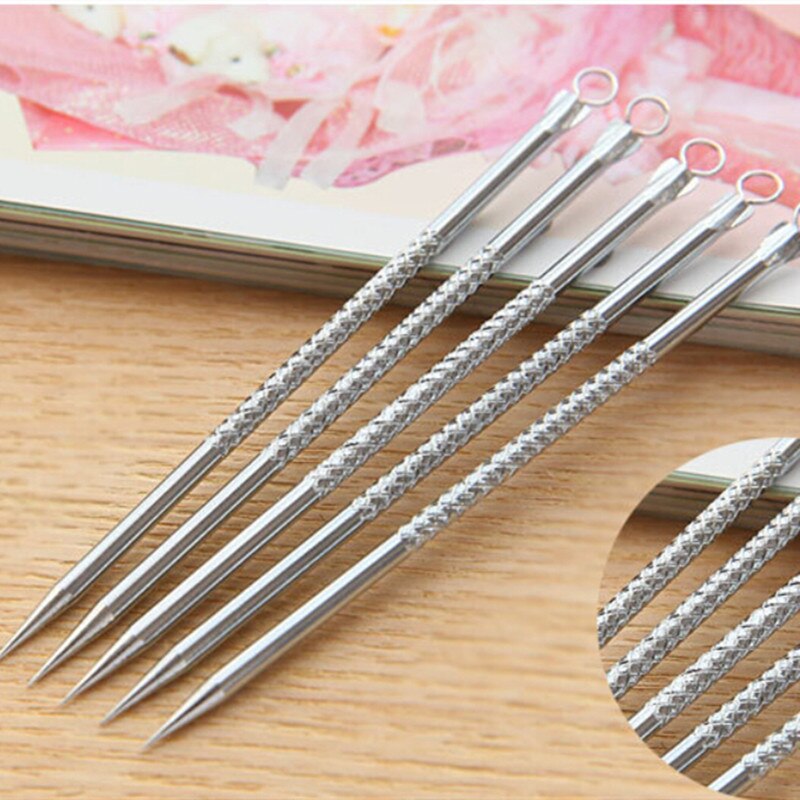 Stainless Steel Extractor Blackhead Remover Needles Dots Cleaner Acne Blemish Remover Needles Set Black Spots Pore Cleanser Tool