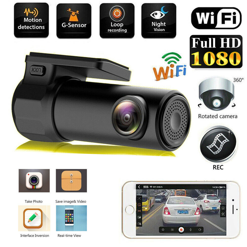 1080P Full Hd Wifi Auto Dvr Dash Camera Voertuig Video Recorder 170 ° Groothoek Draadloze Dash Cam Dvr/Dash Camera Auto Styling