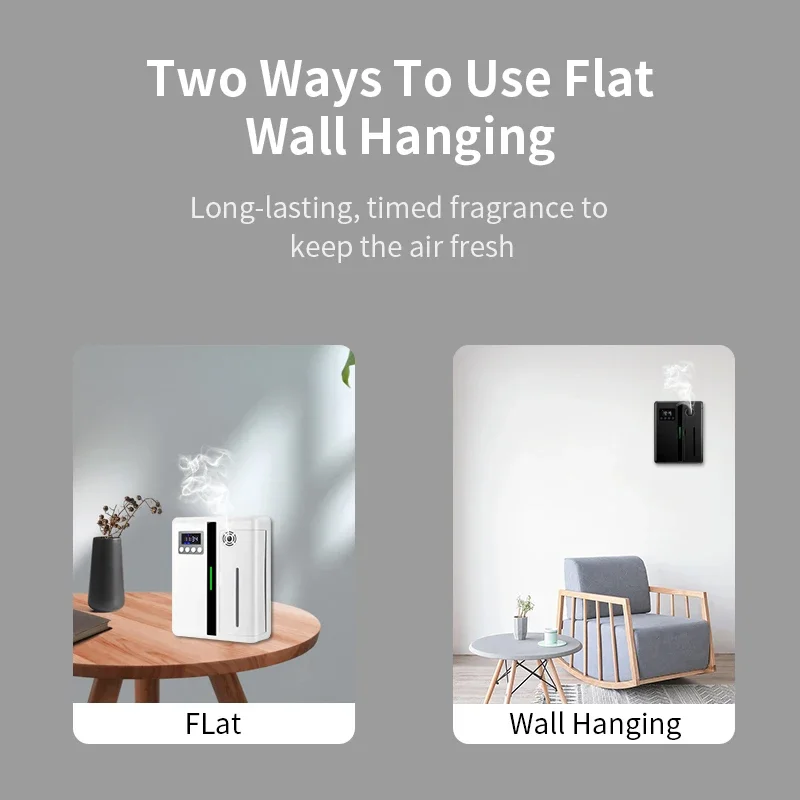 NAMSTE Wall Mounted Electric Aromatherapy Diffuser Bluetooth Timer Perfume Essential Oil Dispenser For Hotel Room Freshening