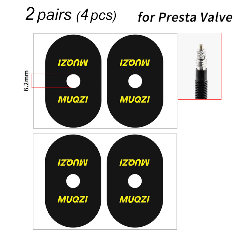 2/5/10pairs Fiets Ventiel Velg Sticker Presta Schrader Ventiel Sticker Weg Mountainbike Band Air Nozzle beschermende Lijm: Oranje