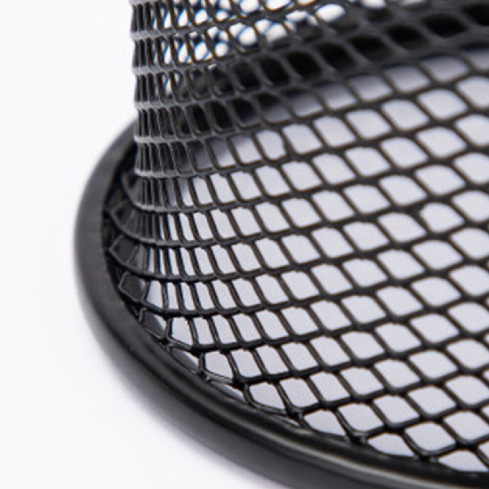 Deli Metal Pen Pencil Holder Box Home Office Cup Accessories Desk Organizer Sturdy Supplies Stationery Storage Containers