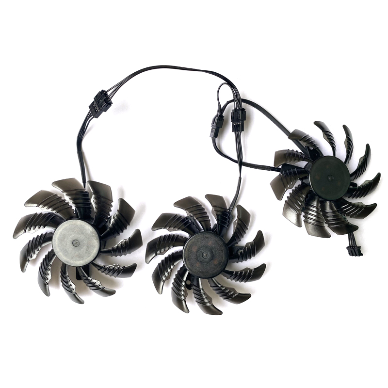 Ventilador para Gigabyte AORUS GTX 1060 1070 1080 G1 GTX 1070Ti 1080Ti 960 980Ti, , 3 unidades, T128010SU PLD08010S12HH 4PIN 78MM GTX1080 GPU