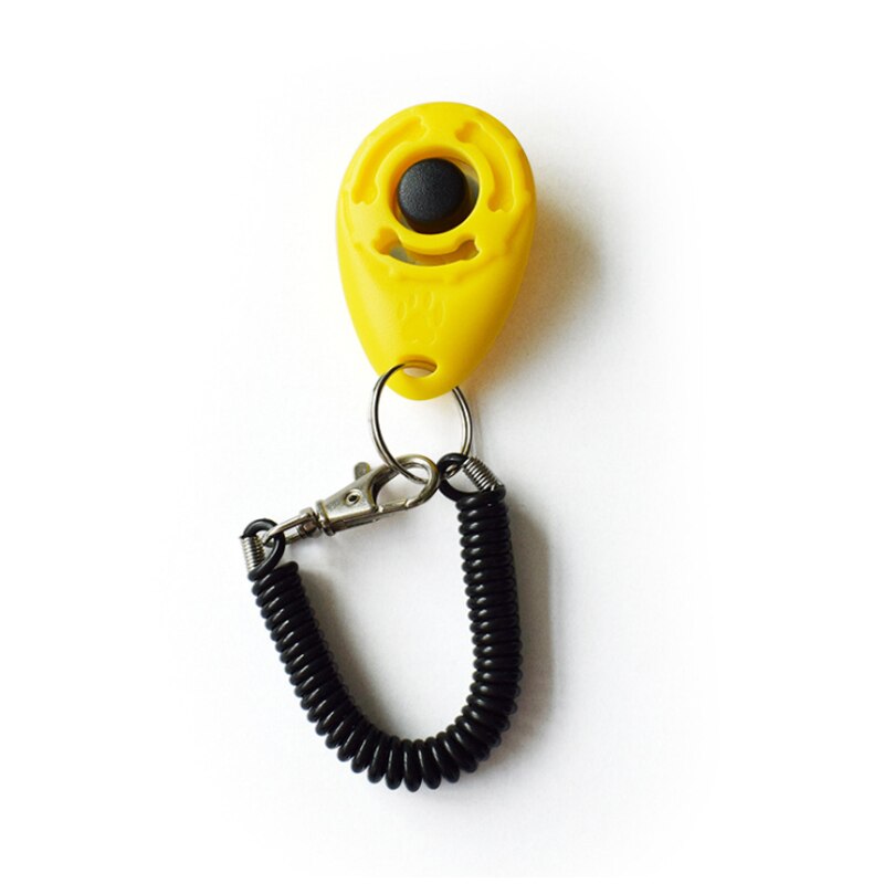 Pet Training Levert Klik Geluid Clicker Hond Levert Training Sirene Clicker Geluid Gids Duurzaam Training Clicker Voor Hond: Lemon yellow