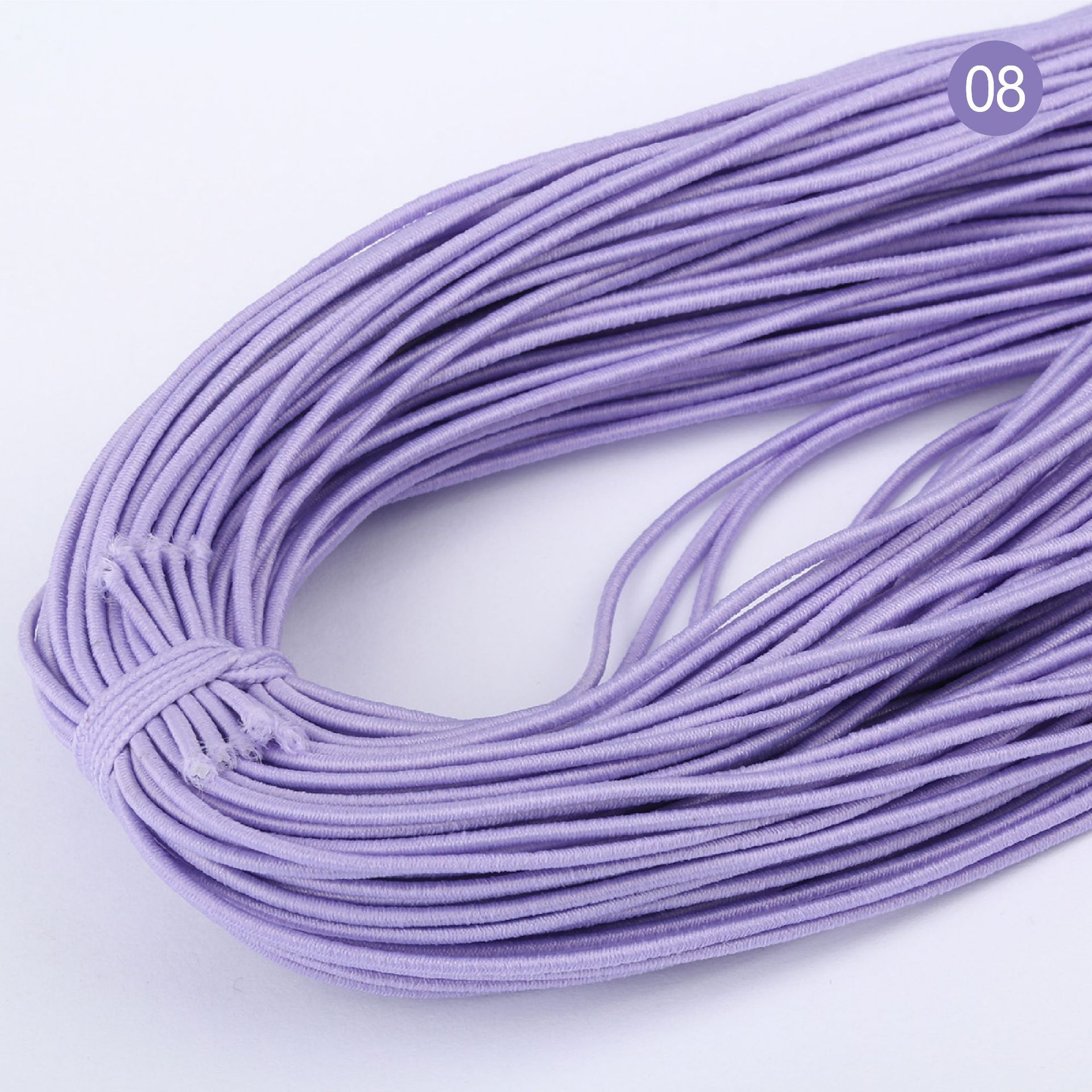 80 mx 1mm miljøvennlig ledning sy elastiske bånd tau armbånd perler strenger gummibånd for hår sløyfe plagg gjør-det-selv håndverk  ky585: 08