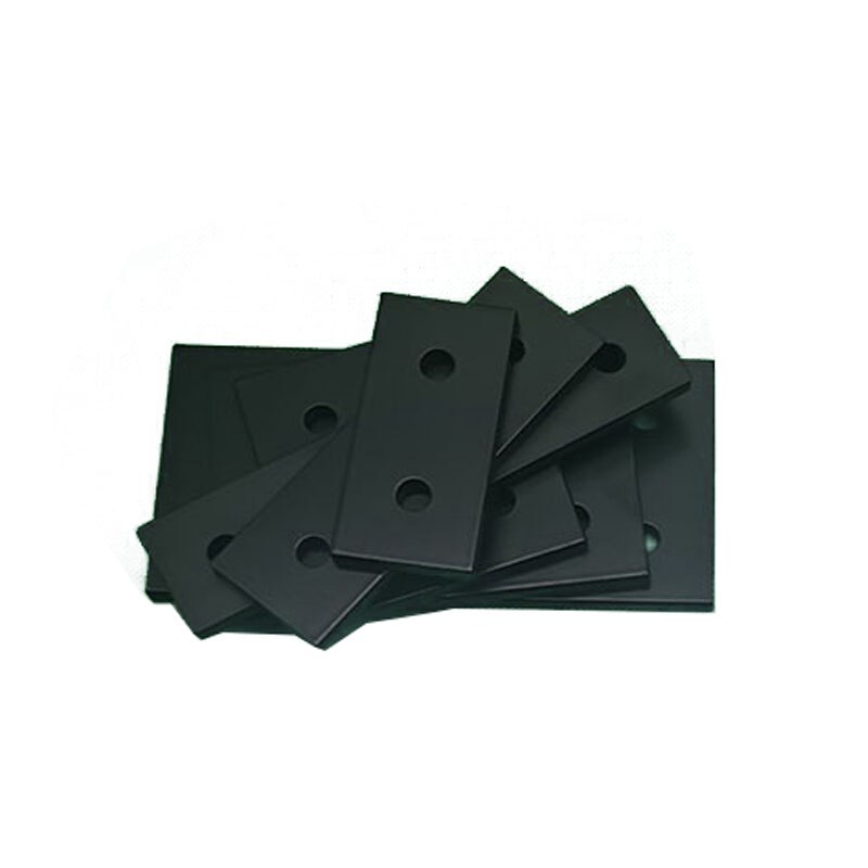 1pc sorte strimler plade aluminium konnektor fastgørelse 3030 4040 6060 8080 2/3/ 4 huller vinkel konnektor aluminium monterings plade