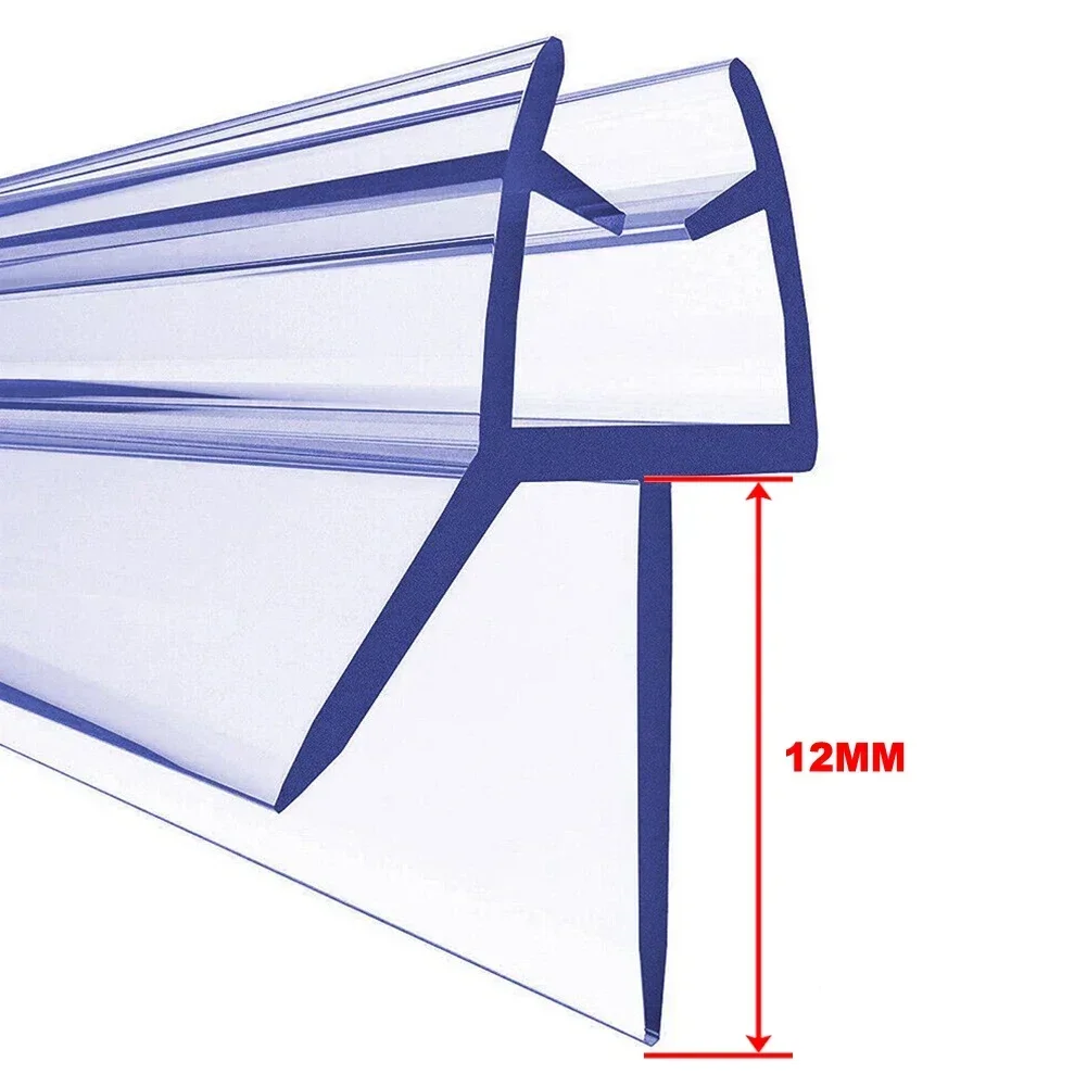 Bande d'étanchéité pour écrans et portes de bain-douche, 50cm, 2 pièces, convient aux joints en verre de 4-6mm, bande d'étanchéité pour écran de douche, barre météo de salle de bains: Kaki