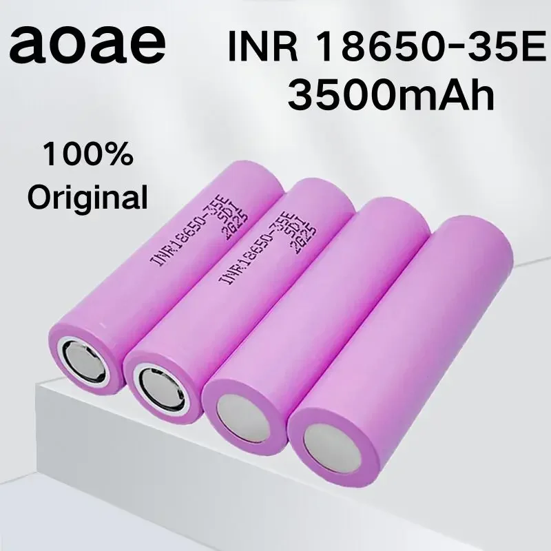 Nova bateria original 18650 35e 3.7v 3500mah descarga 18650 bateria de íon-lítio 3.7v bateria recarregável