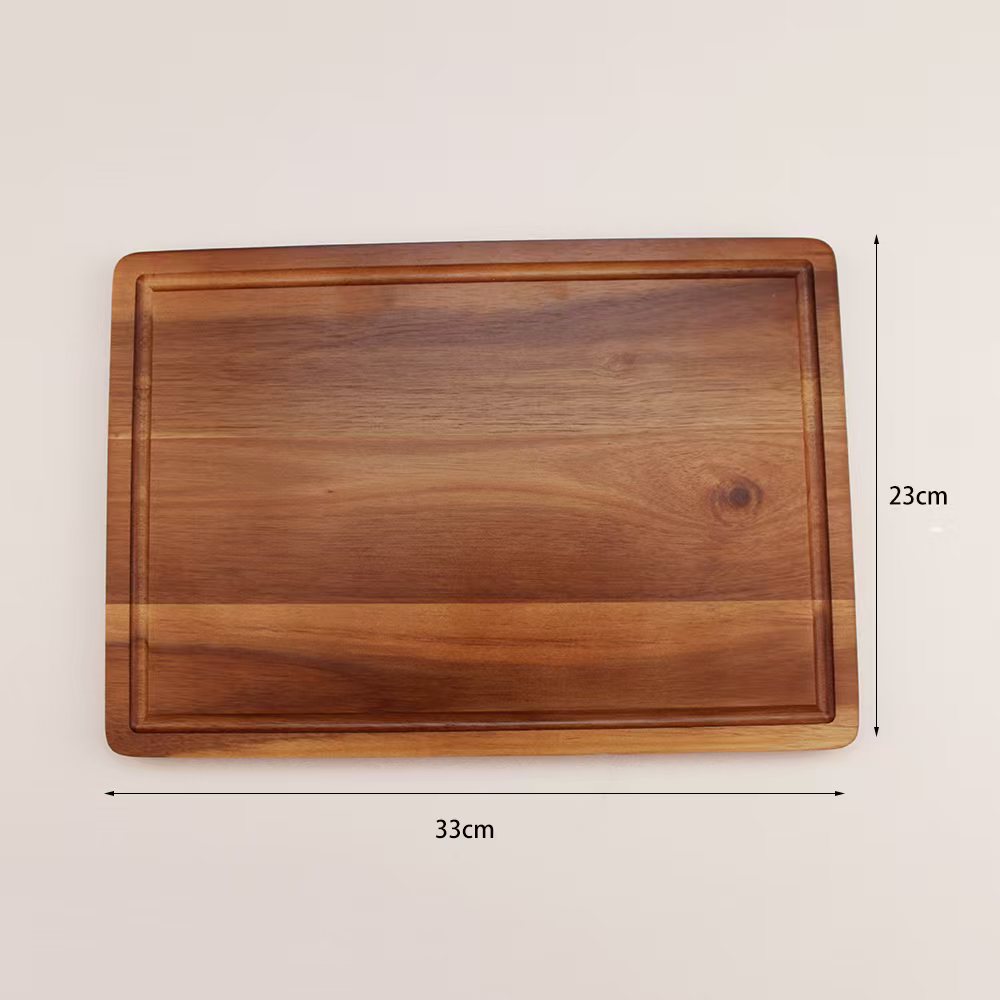 Wooden Cutting Boards Chopping Blocks Beech Walnut Cheese Cutting Board Butcher Block Meat Cutting Board For Kitchen Tools: Red