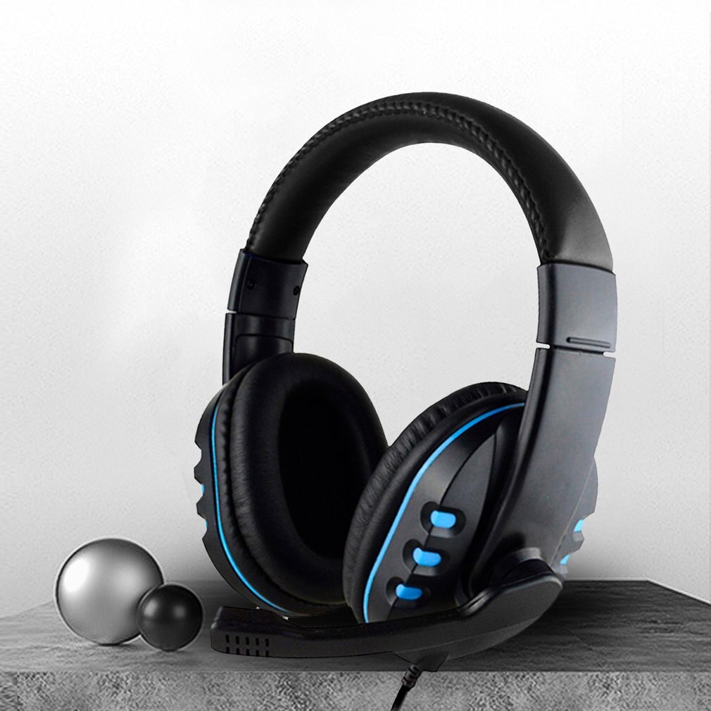 Casque d'écoute filaire stéréo avec micro pour PS4 Sony PlayStation 4 / PC