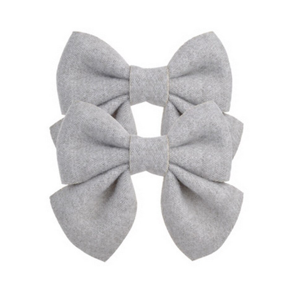 2 stuks/set schattige strik haarspeldjes voor kinderen effen haarstrikken haarspeldjes babymeisjes vlinder haarspeld peuter haarspeldje roze accessoire: Kleur 13