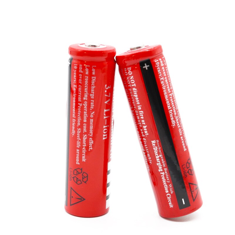 18650 batteri 3.7v 6800 mah genopladeligt liion batteri til led lommelygte fakkel batery litio batteri +