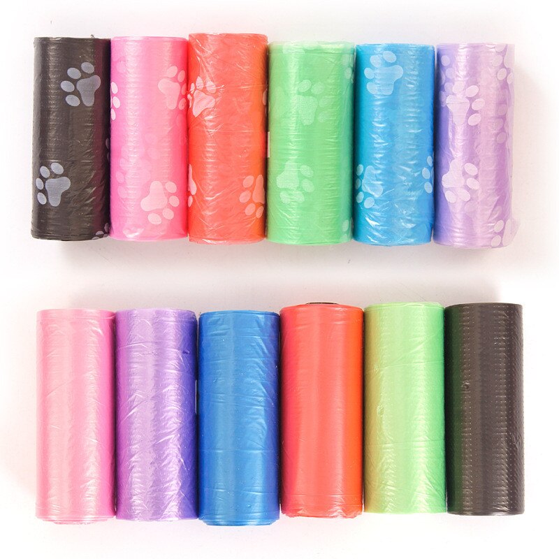 Sac de merde pour chien, sacs poubelles pour déchets d'animaux de compagnie, sac de nettoyage biodégradable, ramassage de déchets, produits pour chiens