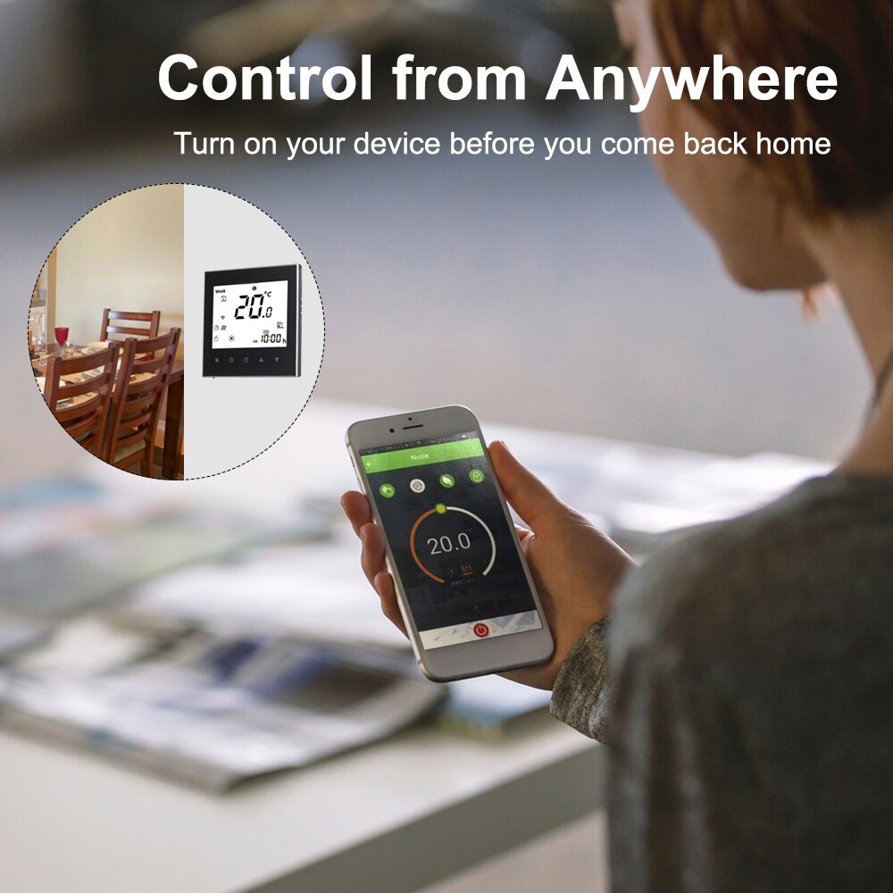 WiFi smart home thermostat WiFi connection and voice control digital water/gas boiler heating thermostat energy savingthermostat