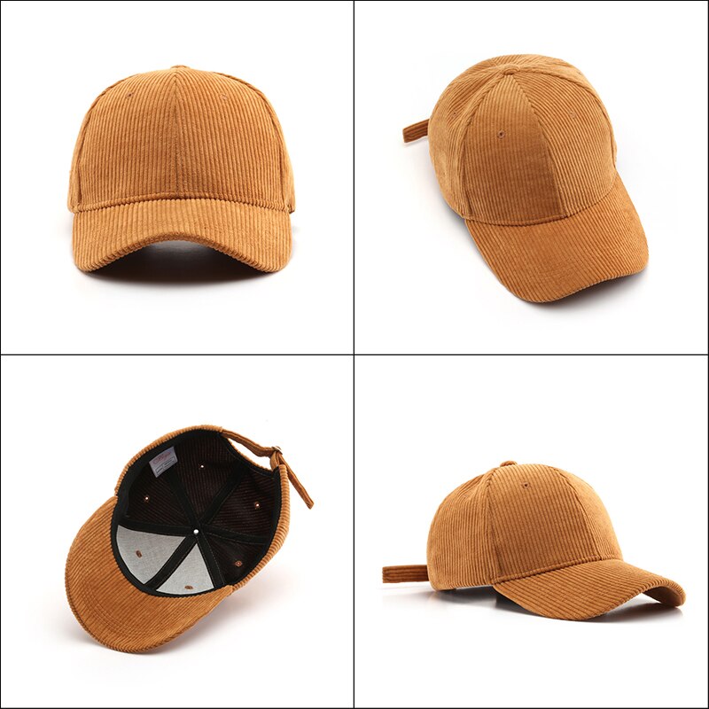 Sleckton Corduroy Baseball Cap Voor Vrouwen En Mannen Mode Snapback Hoed Casual Herfst Outdoor Sport Hoeden Meisjes Caps Unisex Gorras