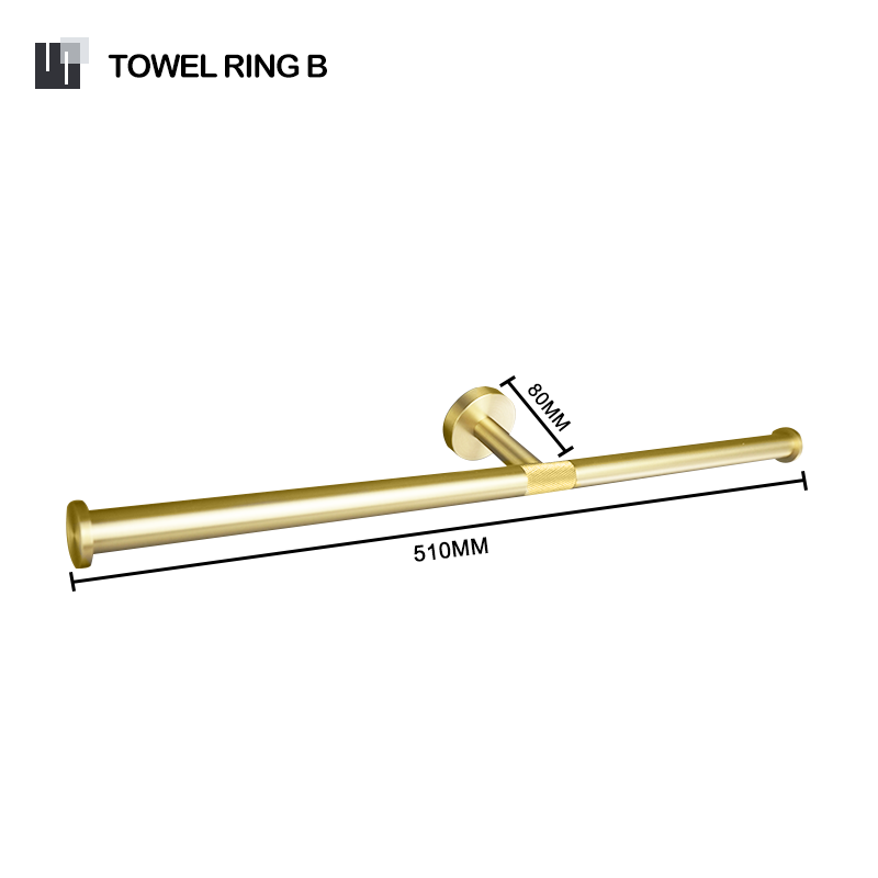 Brushed Gold Bathroom Accessories Set Hardware Kit Wall Mount Hand Towel Bar Rack Toilet Roll Paper Holder Robe Hook Hanger: Yellow