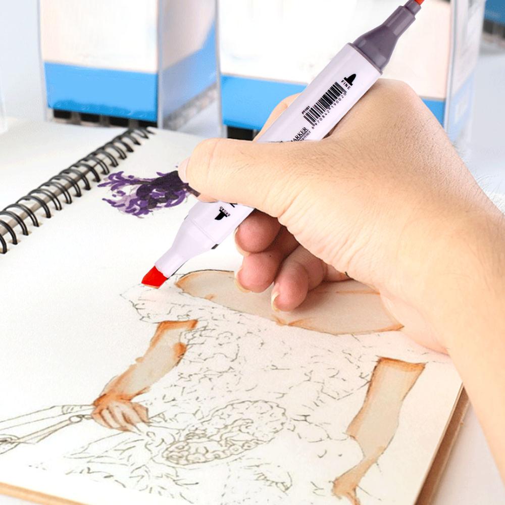 36 Colors Skin Tone Pens Dual Tip Twin Marker Set,... Grandado