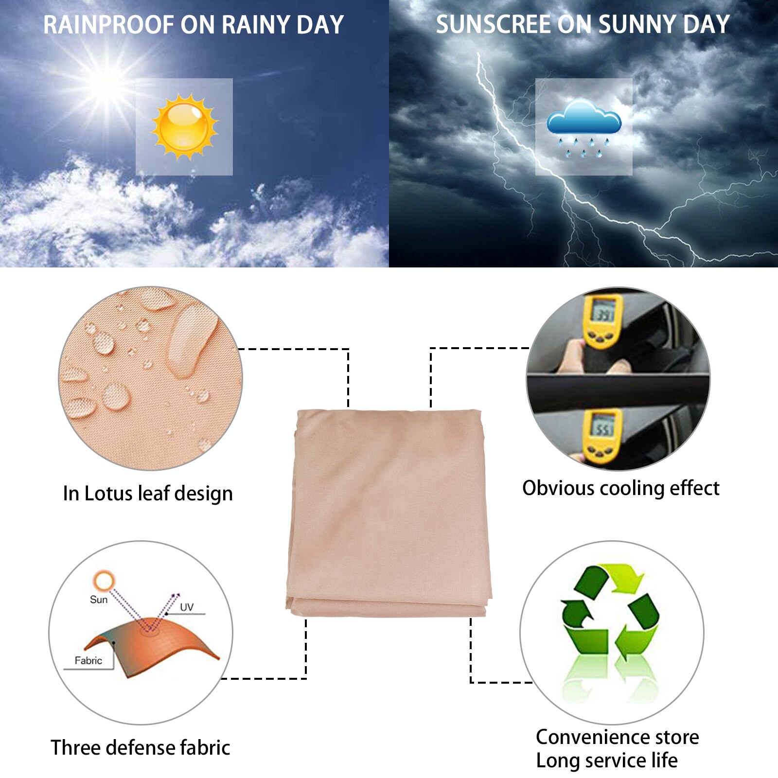 Waterproof Canopy Sun Shelter Triangle Sunshade Outdoor Canopy Garden Patio Pool Shades Sail Awning Camping Shade Cloth Anti-UV