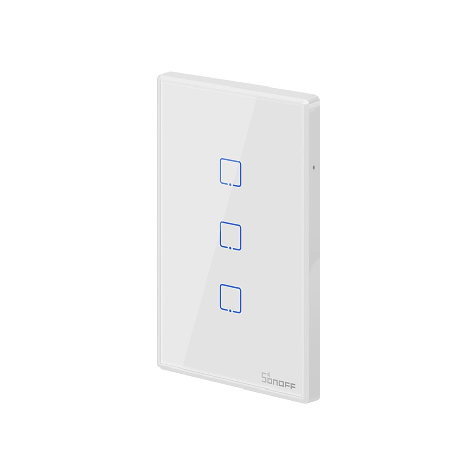 Sonoff T2 US Wifi applique murale interrupteur tactile 1 2 3 gang TX sans fil 433Mhz RF panneau de commutation télécommandé fonctionne avec Alexa Google