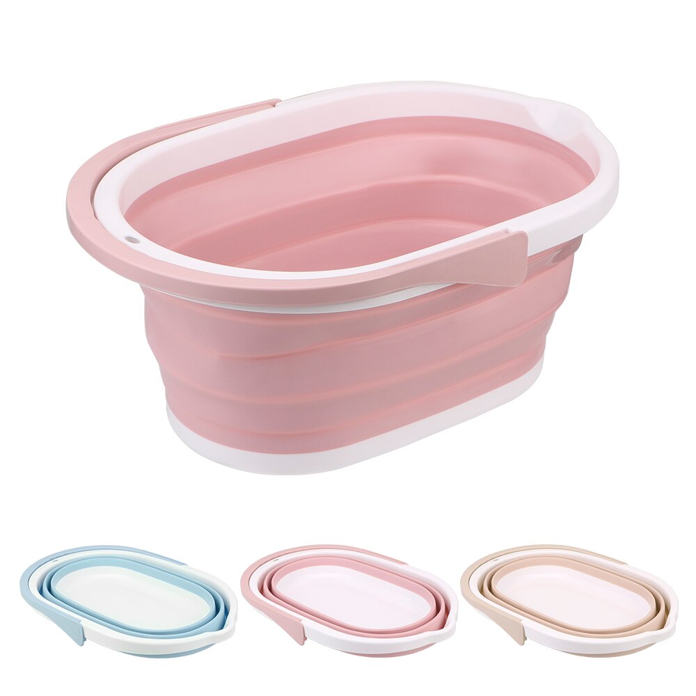 Folding Laundry Tub Portable for Tourism Outdoor Fishing Camping PP Save Space Foldable Bucket Car Wash Bucket