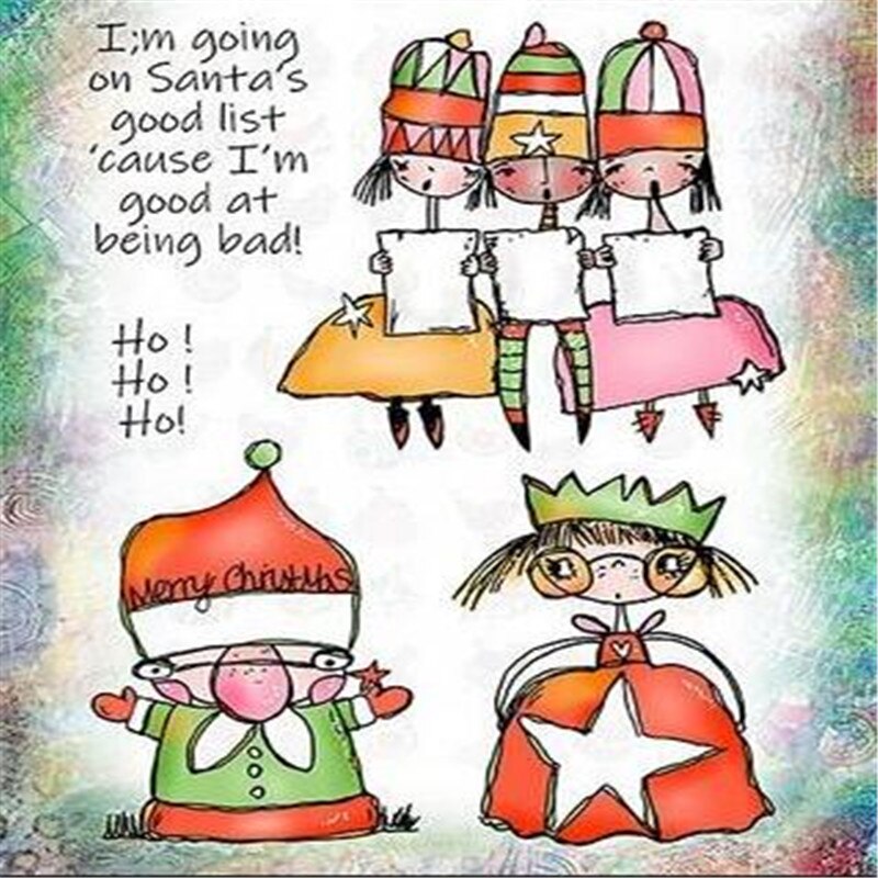 11x16weird Transparent Silicone Rubber Stamp Sheet Cling Scrapbooking DIY Cute Pattern Photo Album PaperCard Decor figure Stamp: Light Green