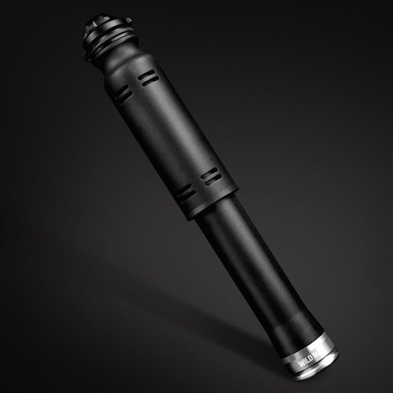 Wild man draagbare mini fietspomp mtb hoge druk plastic fiets handpomp fietsaccessoires pompe velo 110 psi: Zilver