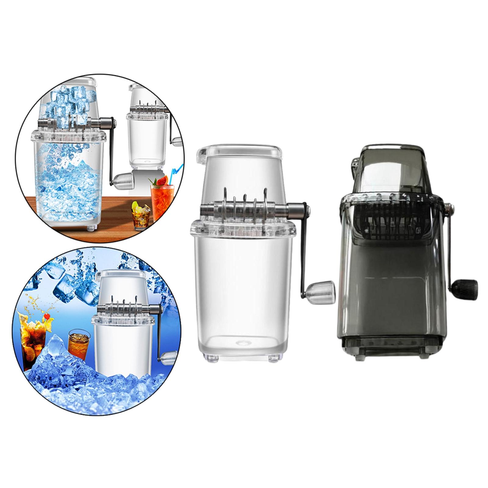 2x Handmatige Ice Crusher Scheerapparaat Machine Diy Handheld Sneeuw Cone Ice Scheerapparaat Ice Breaker Roestvrijstalen Messen