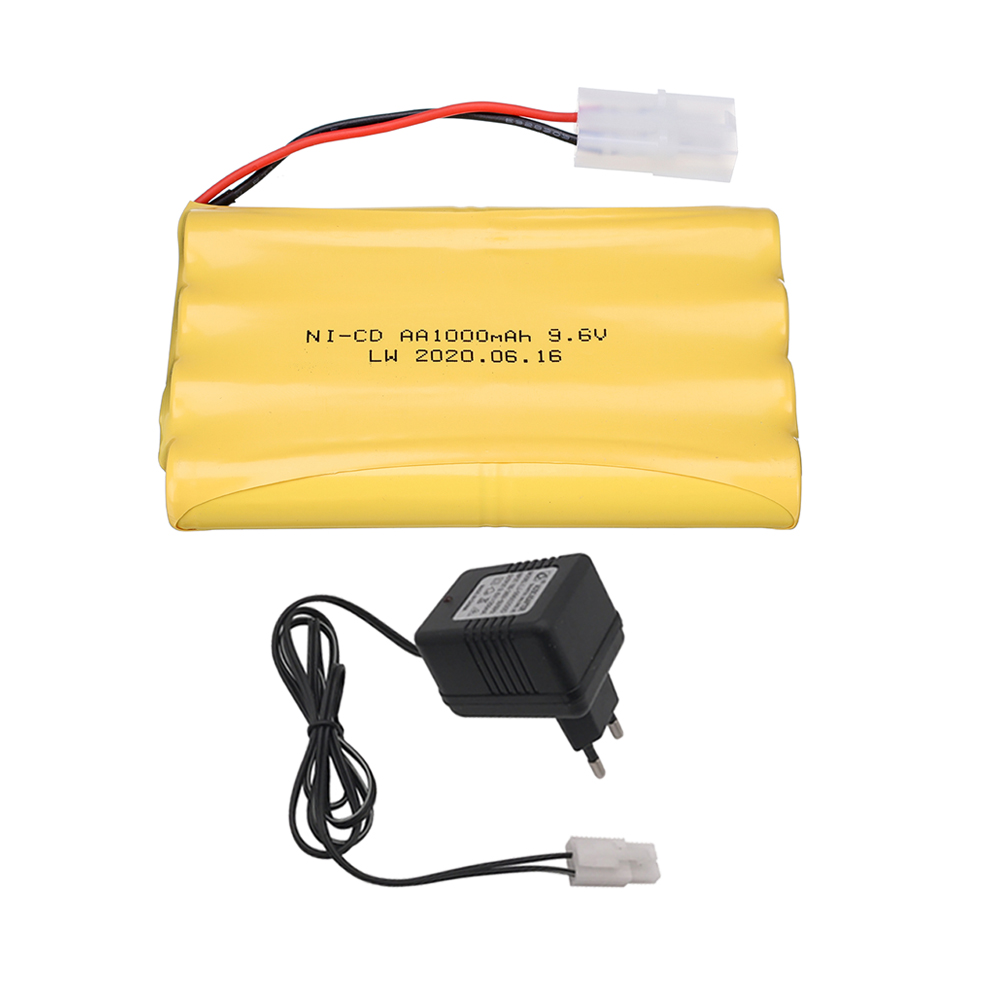 9,6 V 1000 mAh Akku Für Rc Autos Panzer Roboter Stiefel Schiff Spielzeug Pistole Tamiya stecker NiCD AA 9,6 v Batterie Pack Mit Ladegerät: Blau
